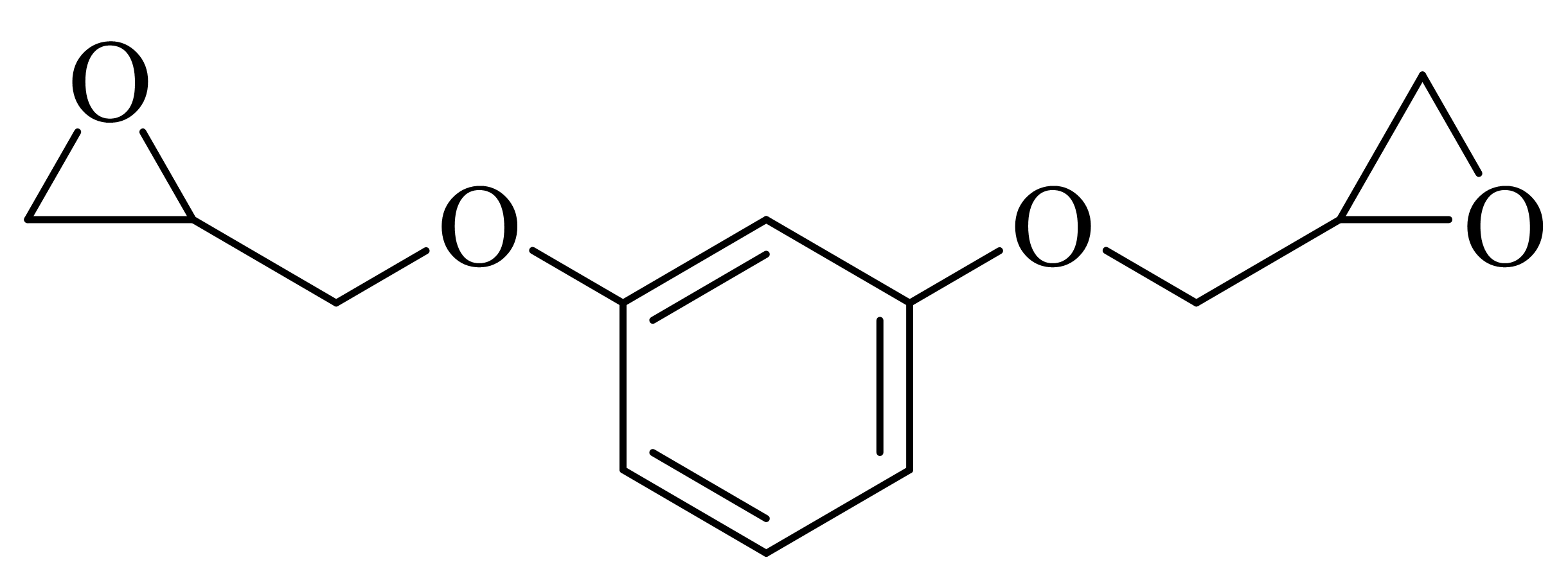 YW-602 · Resorcinol diglycidyl ether · estruktura mula sa ibinigay na brochure ng produkto