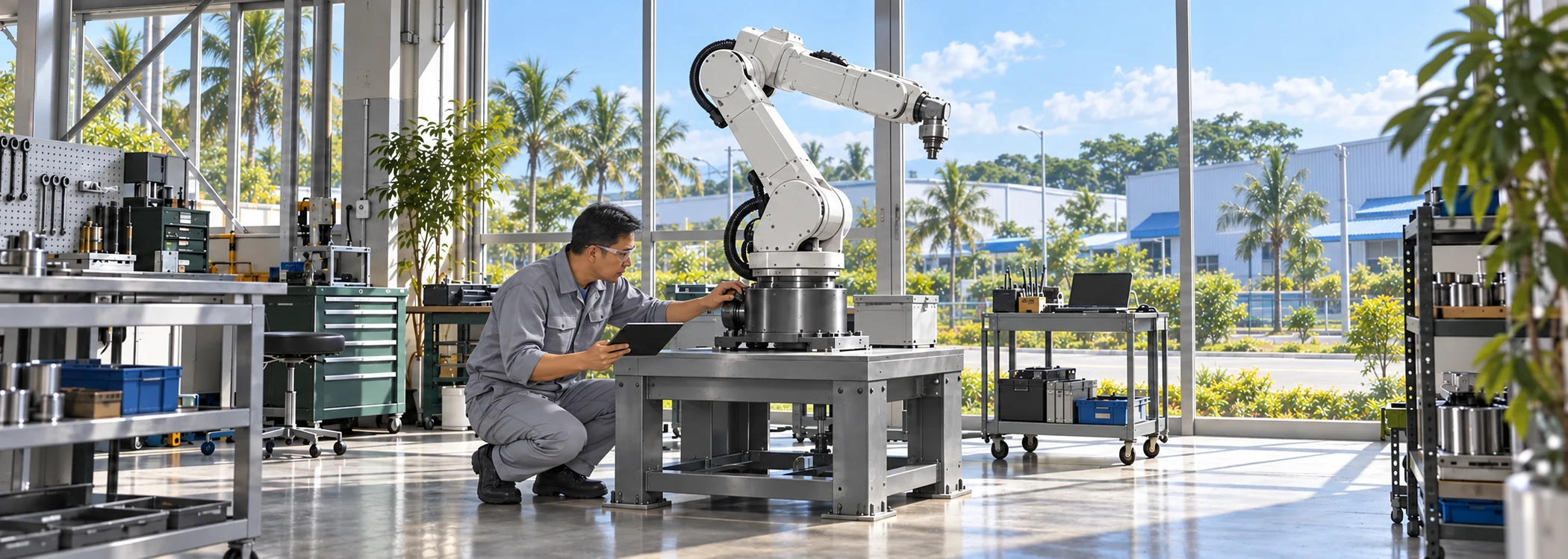 Application illustration of robot base joints and RV reducers in Philippines