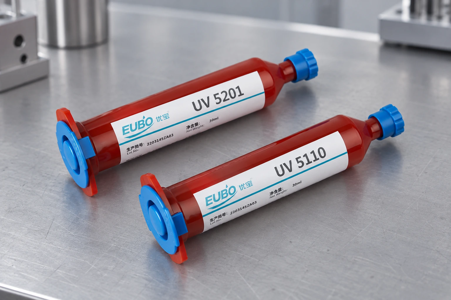 Inedit na ilustrasyon ng syringe ng pandikit